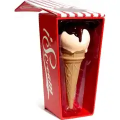  Вибратор I-Scream в виде рожка с мороженым 14 см 