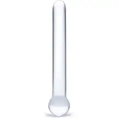  Стеклянный жезл с шаром Straight Glass Dildo 17,8 см 
