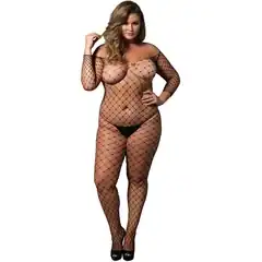  Комбинезон-сетка OFF THE SHOULDER BODYSTOCKING 