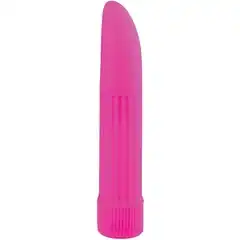  Фиолетовый классический вибромассажёр BASICX MULTISPEED VIBRATOR PURPLE 5INCH 13 см 