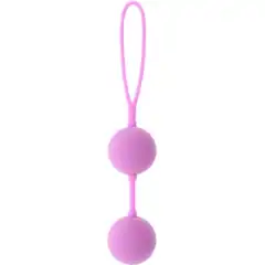  Розовые вагинальные шарики на силиконовой связке GOOD VIBES THE PERFECT BALLS PINK 