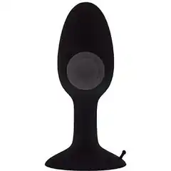  Чёрная анальная пробка с шариком внутри MENZSTUFF ROLL PLAY SMALL 8 см 