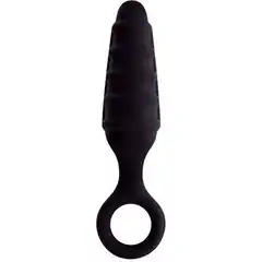  Чёрный анальный стимулятор MENZSTUFF TAPERED INTRUDER BLACK 13 см 
