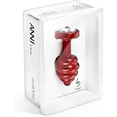  Красный винтовой анальный плаг ANNI Ano red T1 6 см 