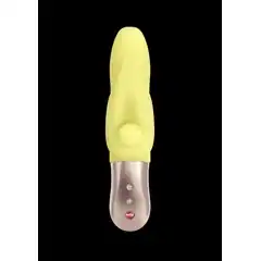  Жёлтый мини-вибратор CAYONA 16 см 
