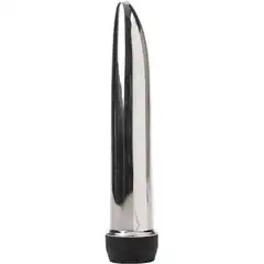  Серебряный вибромассажер Platinum Elegance 17 см 