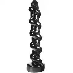  Анальный фаллоимитатор со спиральными ребрышками Dark Crystal Florian Dildo 33 см 