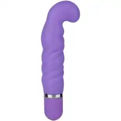  Фиолетовый изогнутый вибратор NEON ULTRA CLIMAX PURPLE 11 см 