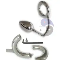  Разборное эрекционное кольцо с анальным плагом 2-Pcs Ring with Egg Asslock 
