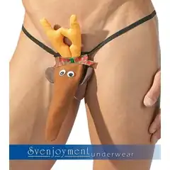  Мужские трусики-стринги с оленем 