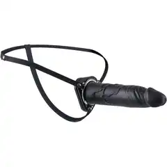  Полый страпон без мошонки Hollow Silicone Strap-On Silicone Strap-On 27 см 