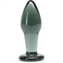  Стеклянная анальная пробочка Something Darker Glass Butt Plug 10,7 см 