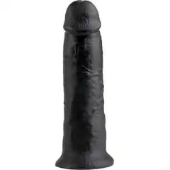  Чёрный фаллос-гигант 10 Cock 25,4 см 