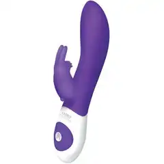  Фиолетовый вибратор-ротатор The Vibrating Rabbit 22 см 