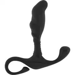  Чёрный анальный массажер простаты Prostate Massager No.27 12,5 см 
