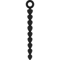  Чёрная анальная цепочка Anal Chain No.28 24,5 см 