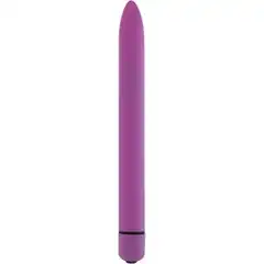  Фиолетовый тонкий вибратор GC Slim Vibe 16,5 см 