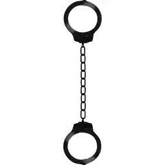  Чёрные металлические кандалы Metal Ankle Cuffs 