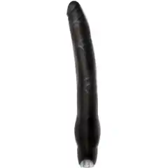  Длинный чёрный вибратор Monster Meat Long Vibe 30,5 см 
