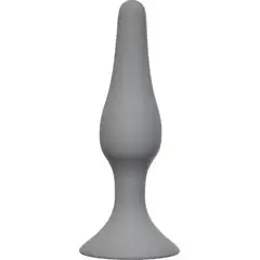  Серая анальная пробка Slim Anal Plug Medium 11,5 см 