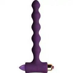  Фиолетовая анальная виброёлочка PETITE SENSATIONS PEARLS PURPLE 16,9 см 
