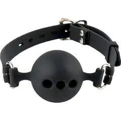  Силиконовый кляп-шар с отверстиями для дыхания Silicone Breathable Ball Gag Small 