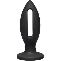  Чёрная анальная пробка Kink Wet Works Lube Luge Premium Silicone Plug 5 12,7 см 