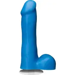  Голубой фаллоимитатор с мошонкой American POP! Icon 6 Slim Dong with Balls 