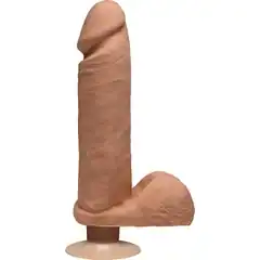  Телесный вибромассажер-реалистик на присоске Perfect D Vibrating 8 23 см 