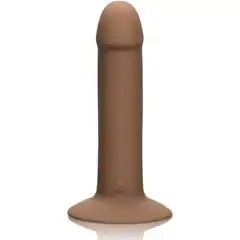  Бежевый вибромассажёр с присоской LUXE Touch-Sensitive Vibrator 16,5 см 