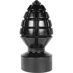  Анальная пробка в виде боеголовки All Black Andreas Dildo 14,5 см 
