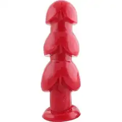  Анальная пробка TSX Large Three Bangs for Your Butt Red 29 см 
