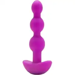  Анальная виброёлочка TRIPLET ANAL BEADS FUCHSIA 14 см 