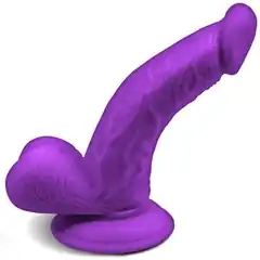  Фиолетовый фаллоимитатор на присоске Magic Stick 17,8 см 