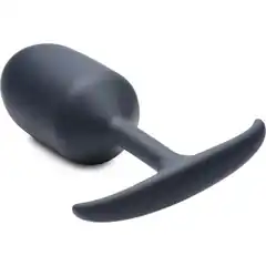  Черная анальная пробка с утяжелением Premium Silicone Weighted Anal Plug XL 16,8 см 