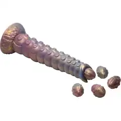  Фантазийный фаллоимитатор Deep Invader Tentacle Ovipositor Silicone Dildo with Eggs 22,9 см 