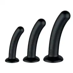  Набор из 3 черных анальных втулок Dilating Set 