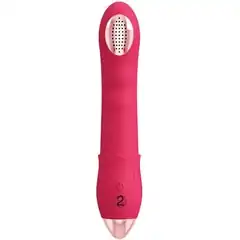  Малиновая насадка на душ с вибрацией Showers to orgasm 20,1 см 
