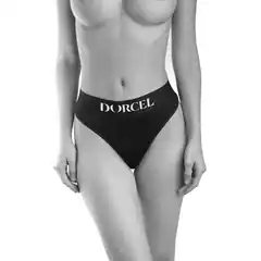  Черные трусики для ношения клиторального стимулятора Panty Lover size XXL 