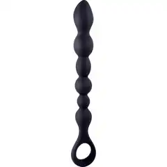  Черная анальная цепочка Beads Hunter 25,4 см 