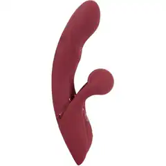  Малиновый вибратор-кролик с функцией постукивания 2 Function Rabbit Vibrator 22,3 см 