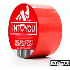  Красный скотч для фиксации Non-Sticky Bondage Tape 15 м 