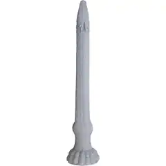  Серый силиконовый фаллоимитатор Basilisk 43 см 