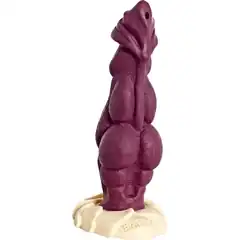  Бордовый фаллоимитатор Дракон 22 см 