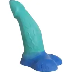  Зелёный фаллоимитатор Морской дракон Medium 25 см 