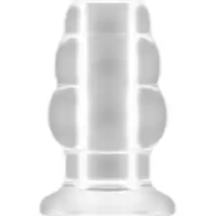 Прозрачная анальная пробка с тоннелем №49 Small Hollow Tunnel Butt Plug 3 Inch 7,7 см 