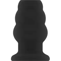  Чёрная анальная пробка с тоннелем №51 Large Hollow Tunnel Butt Plug 5 Inch 12,7 см 