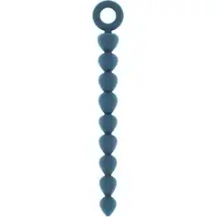  Синяя анальная цепочка Bead Chain 24,9 см 