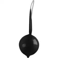  Чёрный вагинальный шарик Geisha Super Ball 
