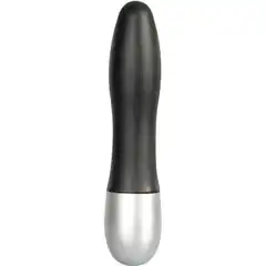  Чёрный вибромассажёр Wonder Vibe 19 см 
